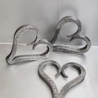 6th, iron, wedding anniversary personalised gift in the shape of a heart