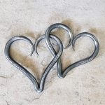 Personalised Entwined Hearts for 6th wedding Anniversary, iron wedding anniversary or Wedding Day gift