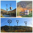 VW Heart cup and wine glass holder